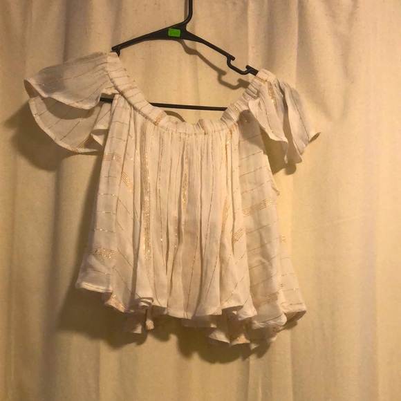 RAGA Tops - NWT Raga Golden Rules Off the Shoulder Crop Top, size small